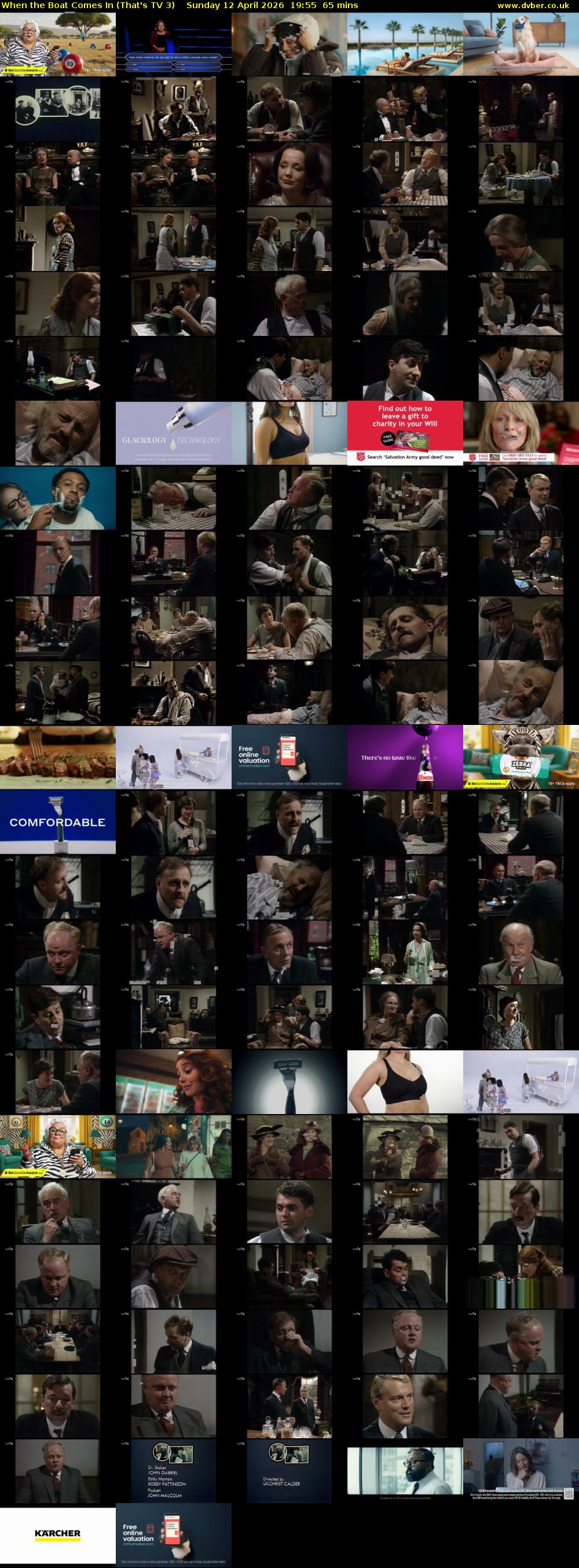 When the Boat Comes In (That's TV 3) Sunday 12 April 2026 19:55 - 21:00