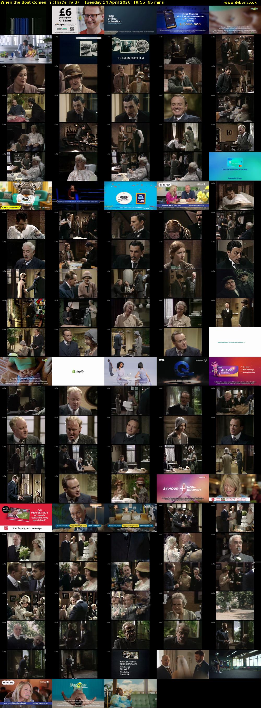 When the Boat Comes In (That's TV 3) Tuesday 14 April 2026 19:55 - 21:00