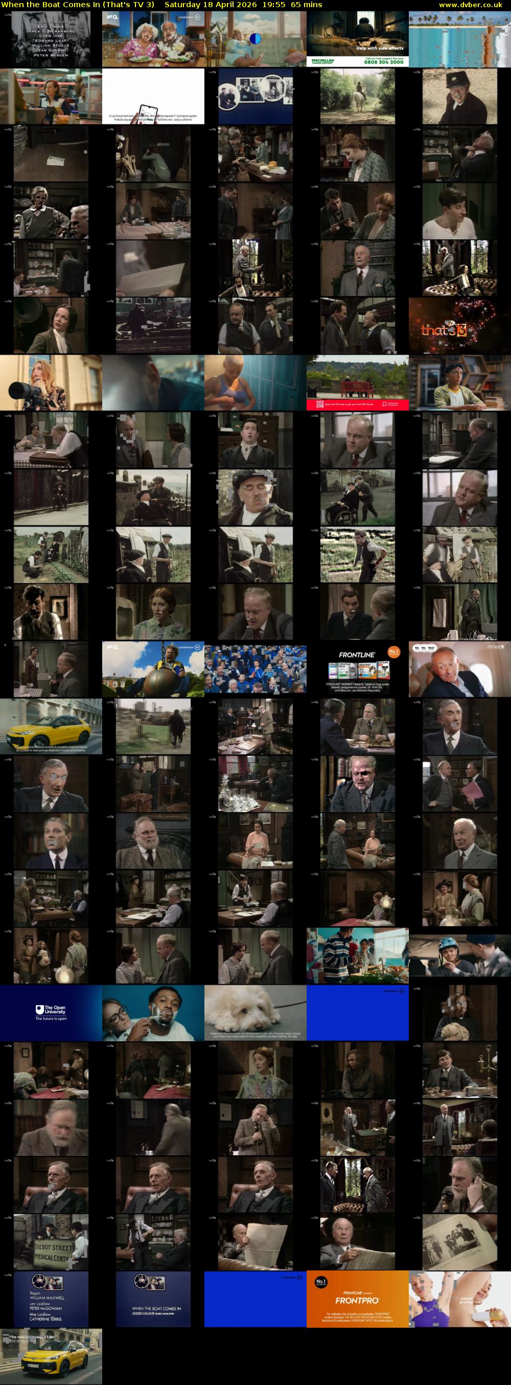 When the Boat Comes In (That's TV 3) Saturday 18 April 2026 19:55 - 21:00