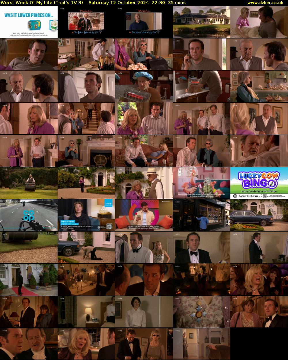 Worst Week Of My Life (That's TV 3) Saturday 12 October 2024 22:30 - 23:05