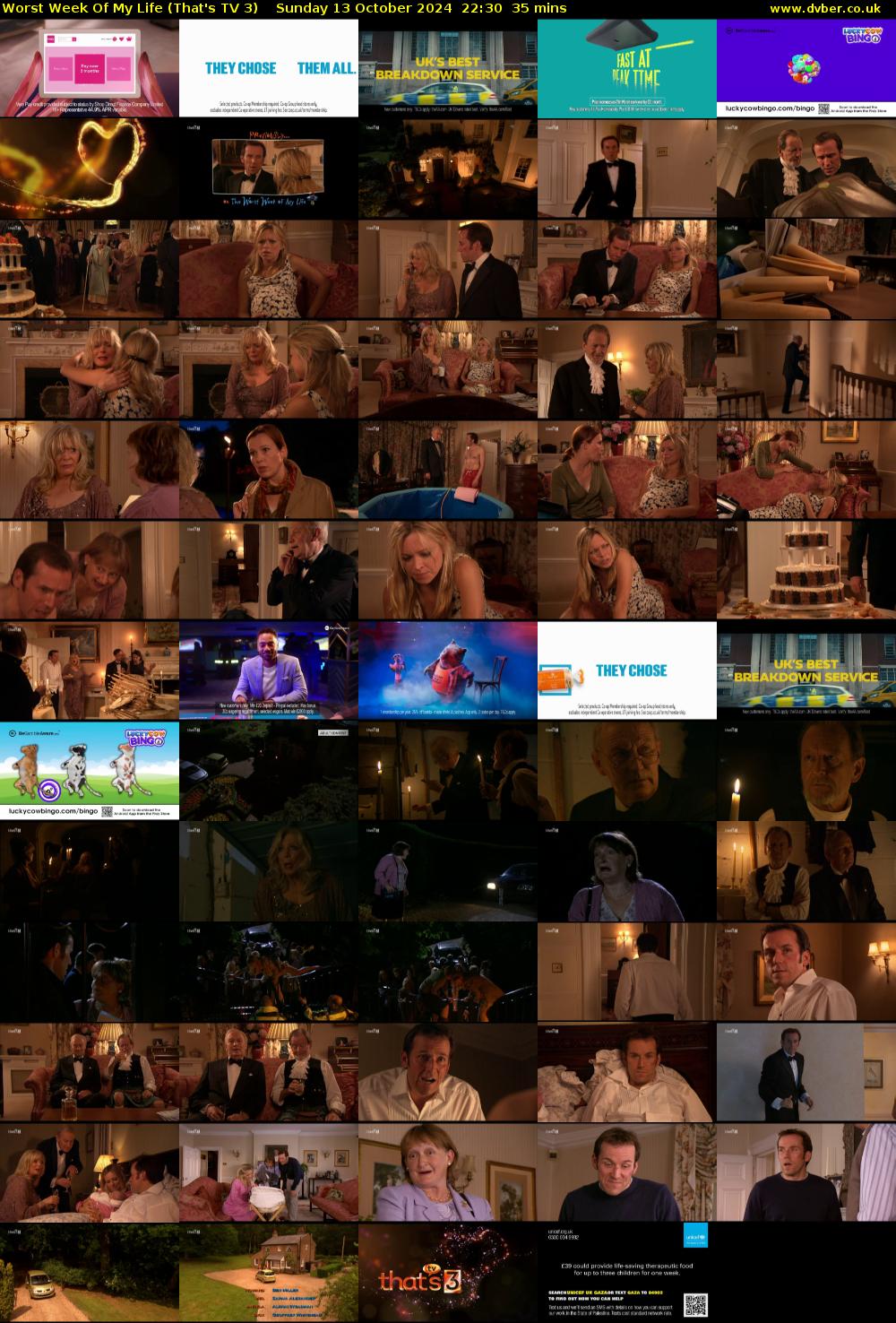 Worst Week Of My Life (That's TV 3) Sunday 13 October 2024 22:30 - 23:05