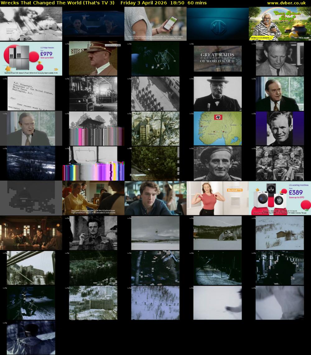 Wrecks That Changed The World (That's TV 3) Friday 3 April 2026 18:50 - 19:50