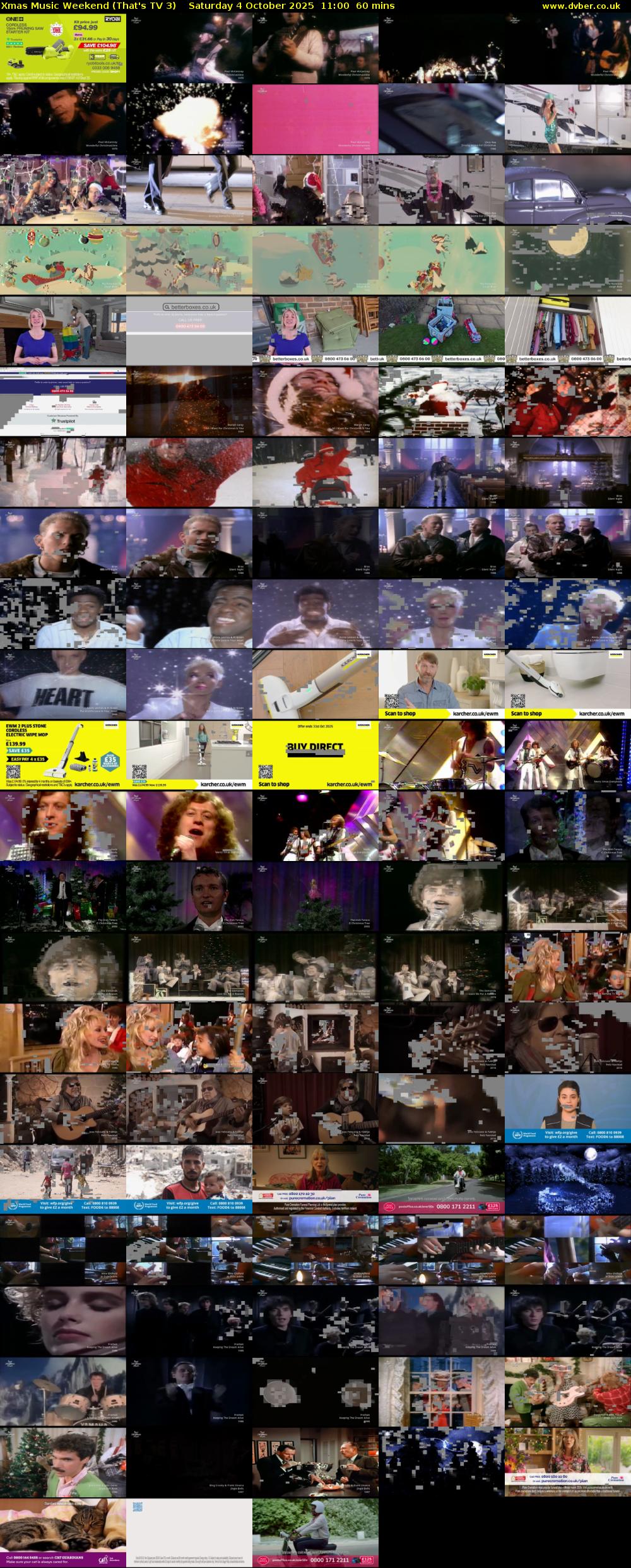 Xmas Music Weekend (That's TV 3) Saturday 4 October 2025 11:00 - 12:00