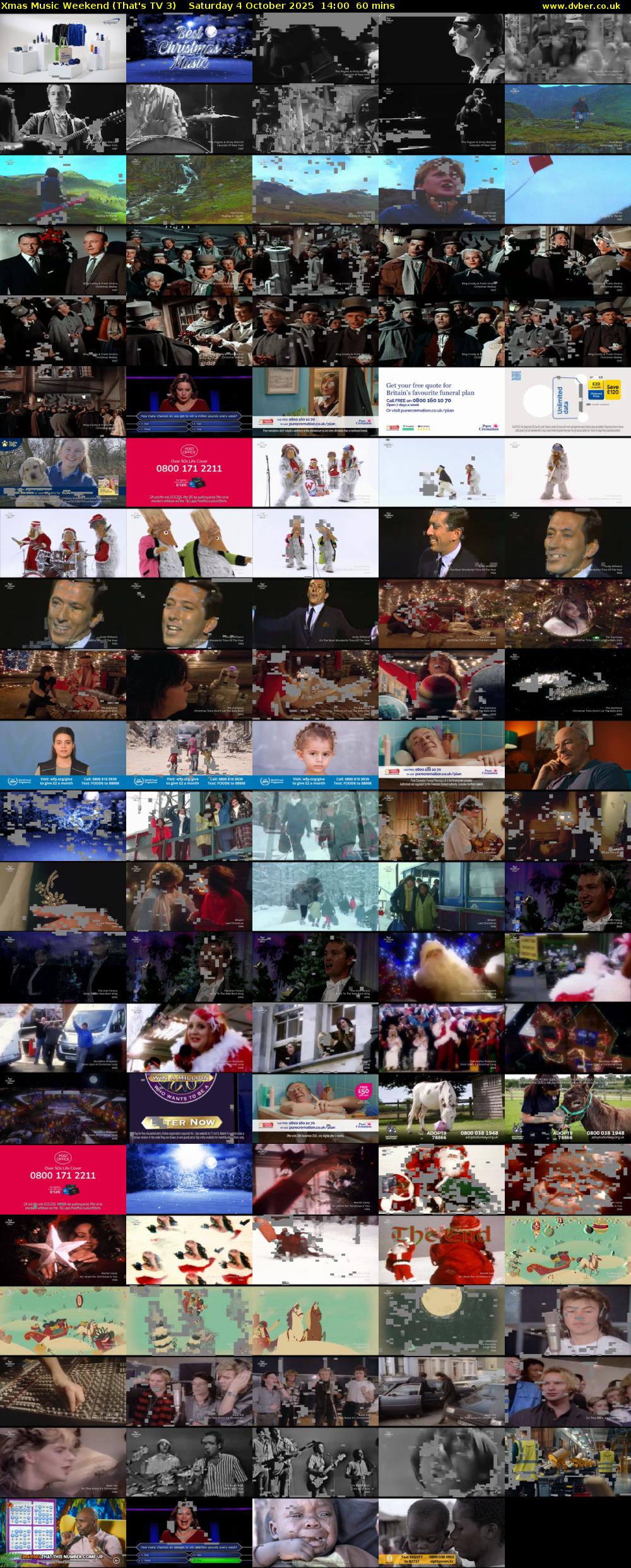 Xmas Music Weekend (That's TV 3) Saturday 4 October 2025 14:00 - 15:00