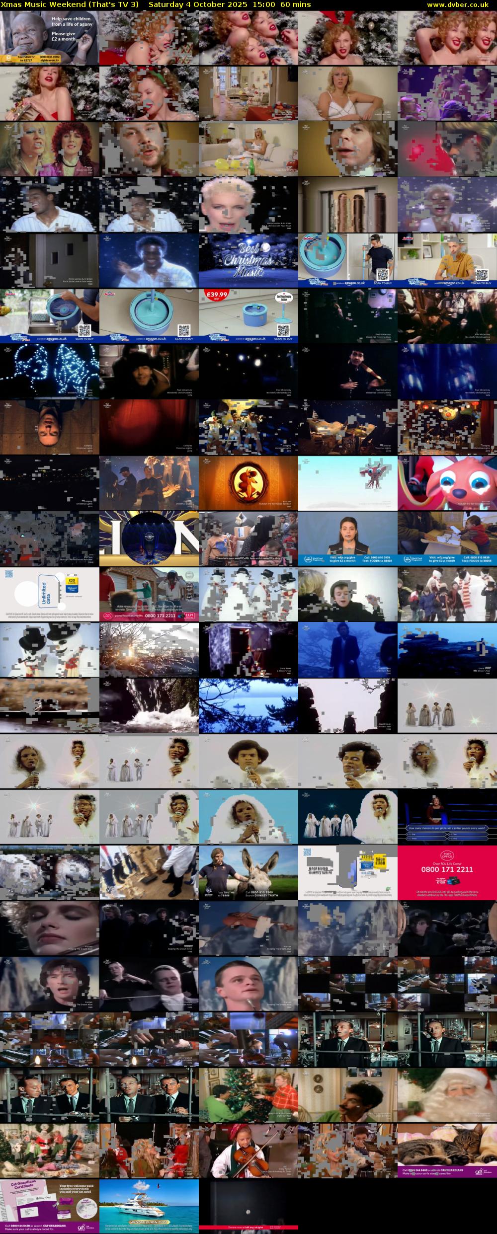 Xmas Music Weekend (That's TV 3) Saturday 4 October 2025 15:00 - 16:00