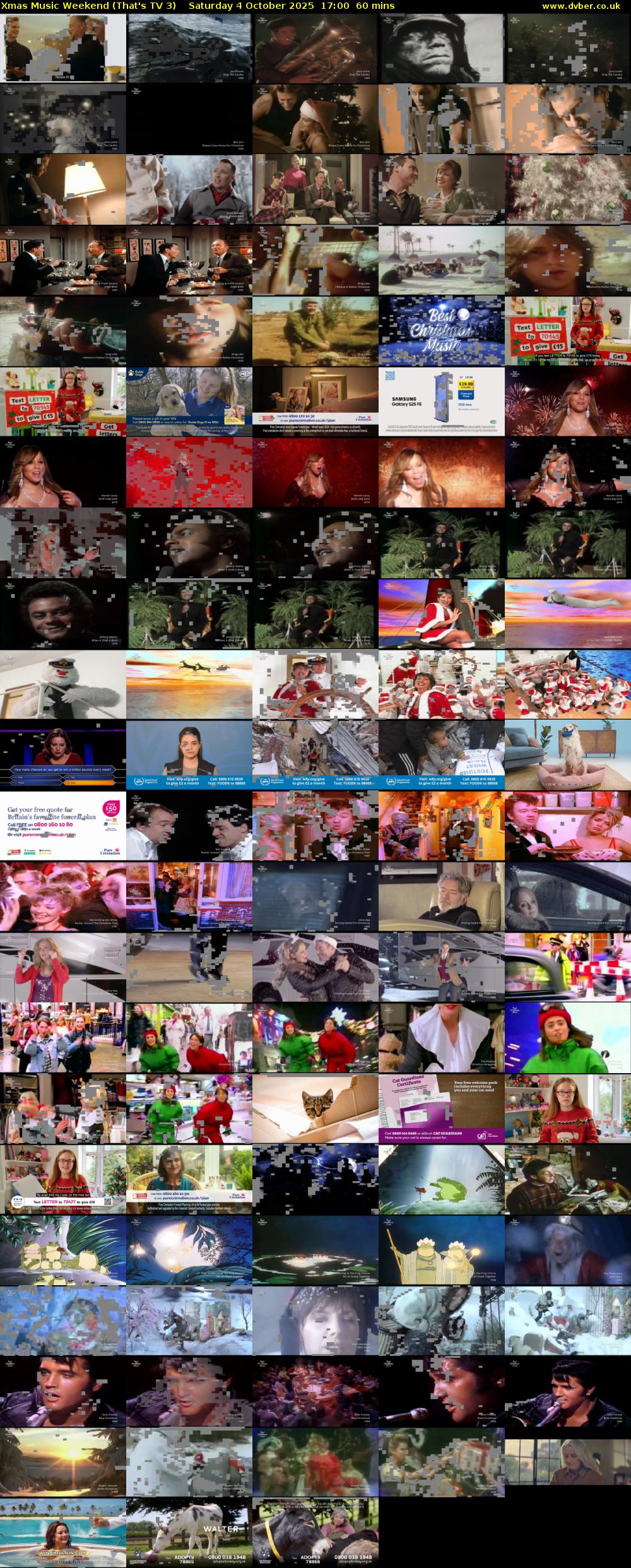 Xmas Music Weekend (That's TV 3) Saturday 4 October 2025 17:00 - 18:00