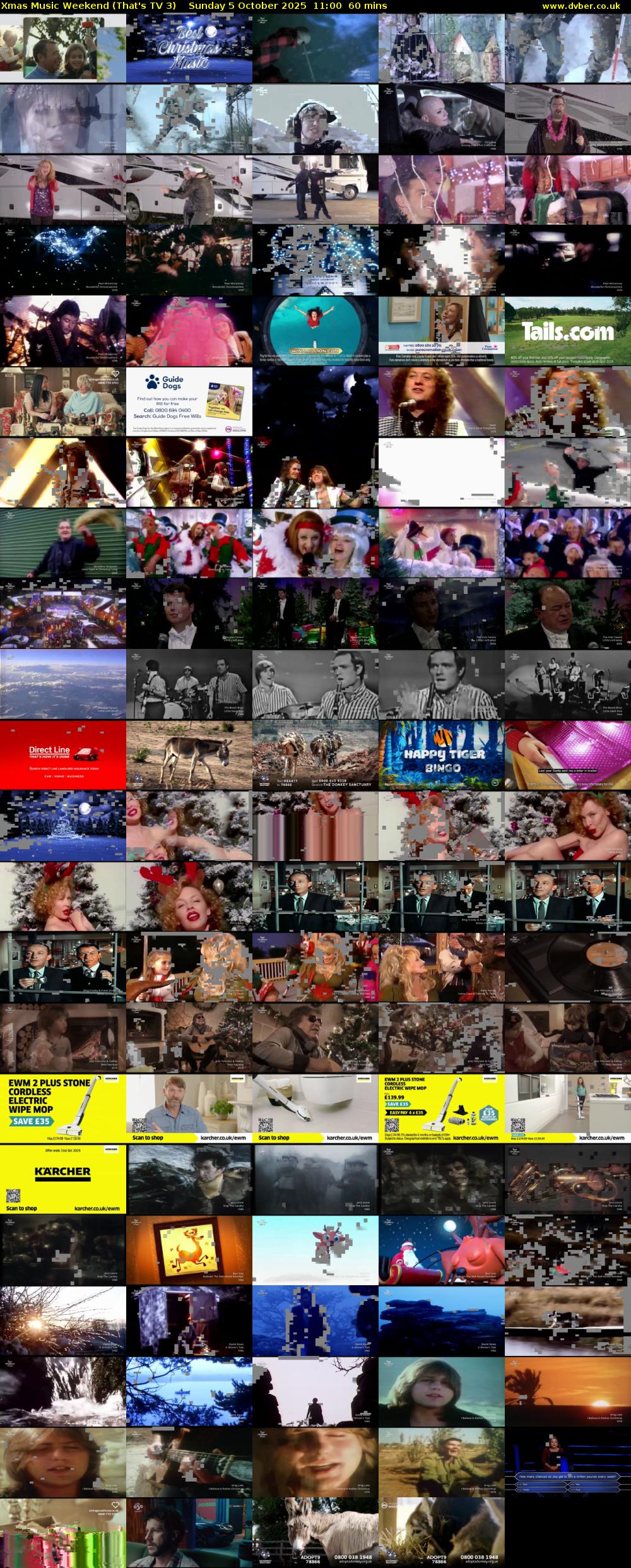 Xmas Music Weekend (That's TV 3) Sunday 5 October 2025 11:00 - 12:00