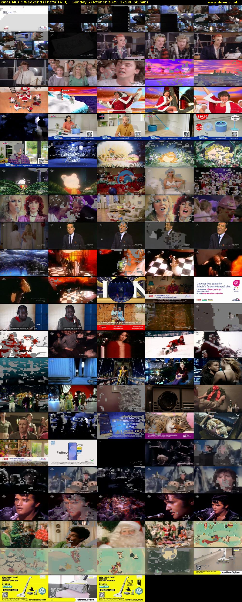 Xmas Music Weekend (That's TV 3) Sunday 5 October 2025 12:00 - 13:00