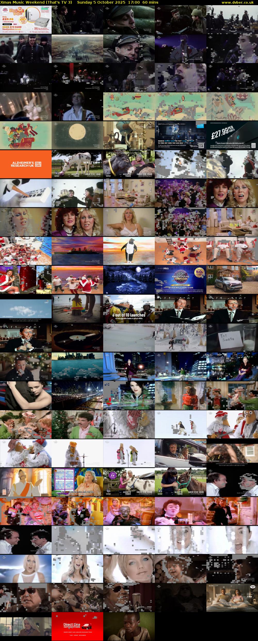 Xmas Music Weekend (That's TV 3) Sunday 5 October 2025 17:00 - 18:00