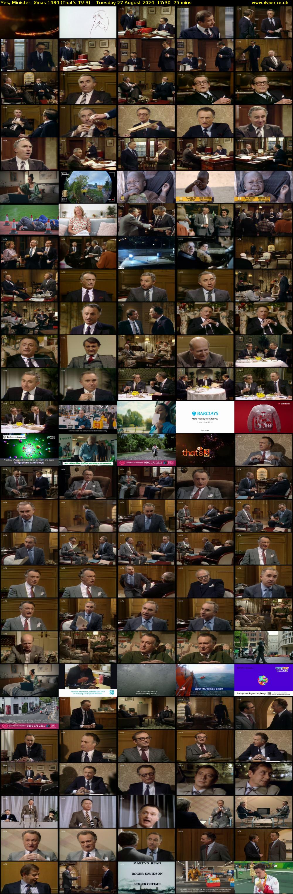 Yes, Minister: Xmas 1984 (That's TV 3) Tuesday 27 August 2024 17:30 - 18:45