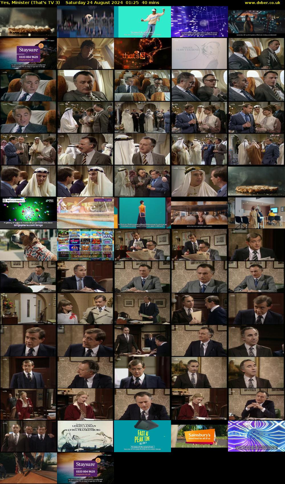 Yes, Minister (That's TV 3) Saturday 24 August 2024 01:25 - 02:05