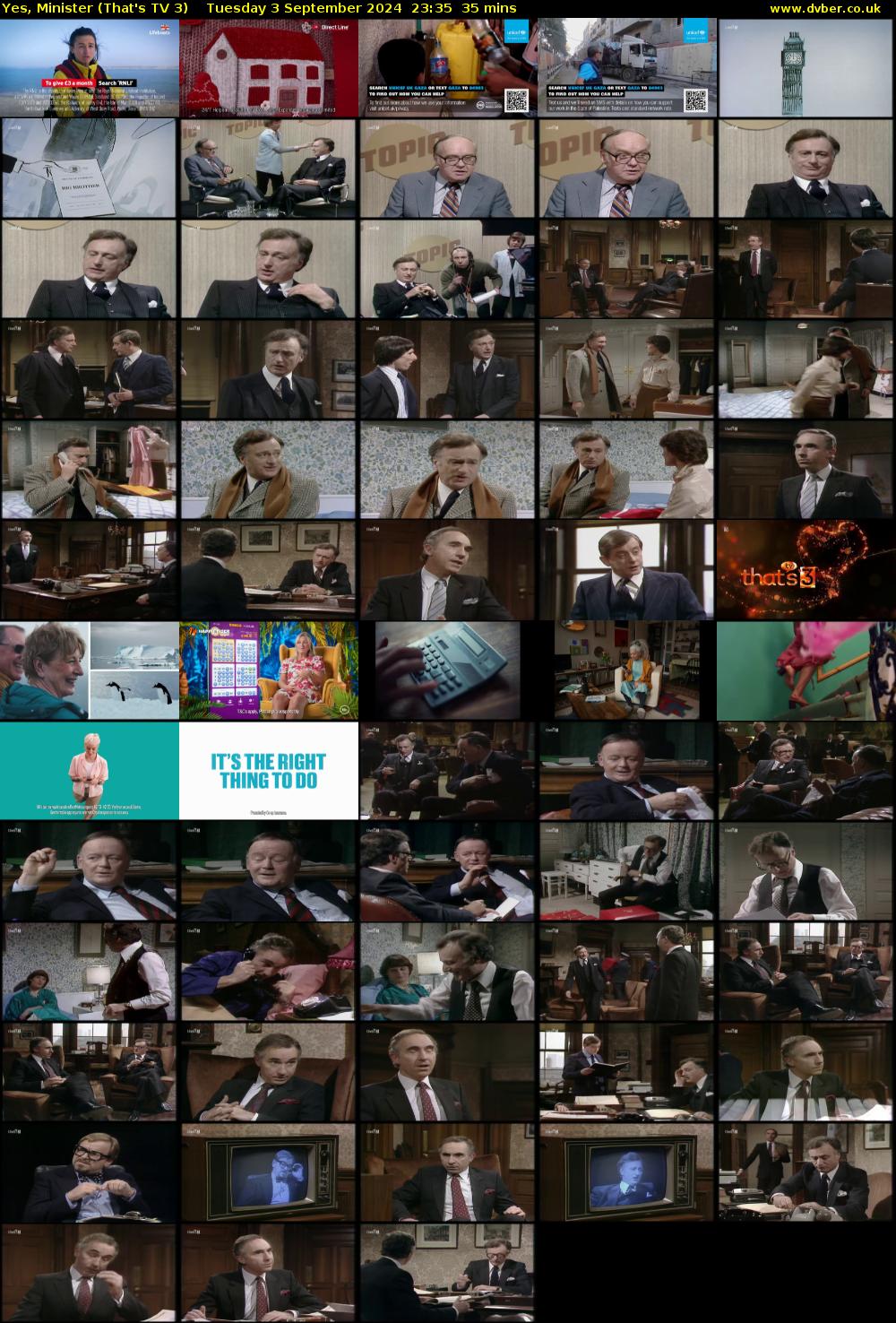 Yes, Minister (That's TV 3) Tuesday 3 September 2024 23:35 - 00:10