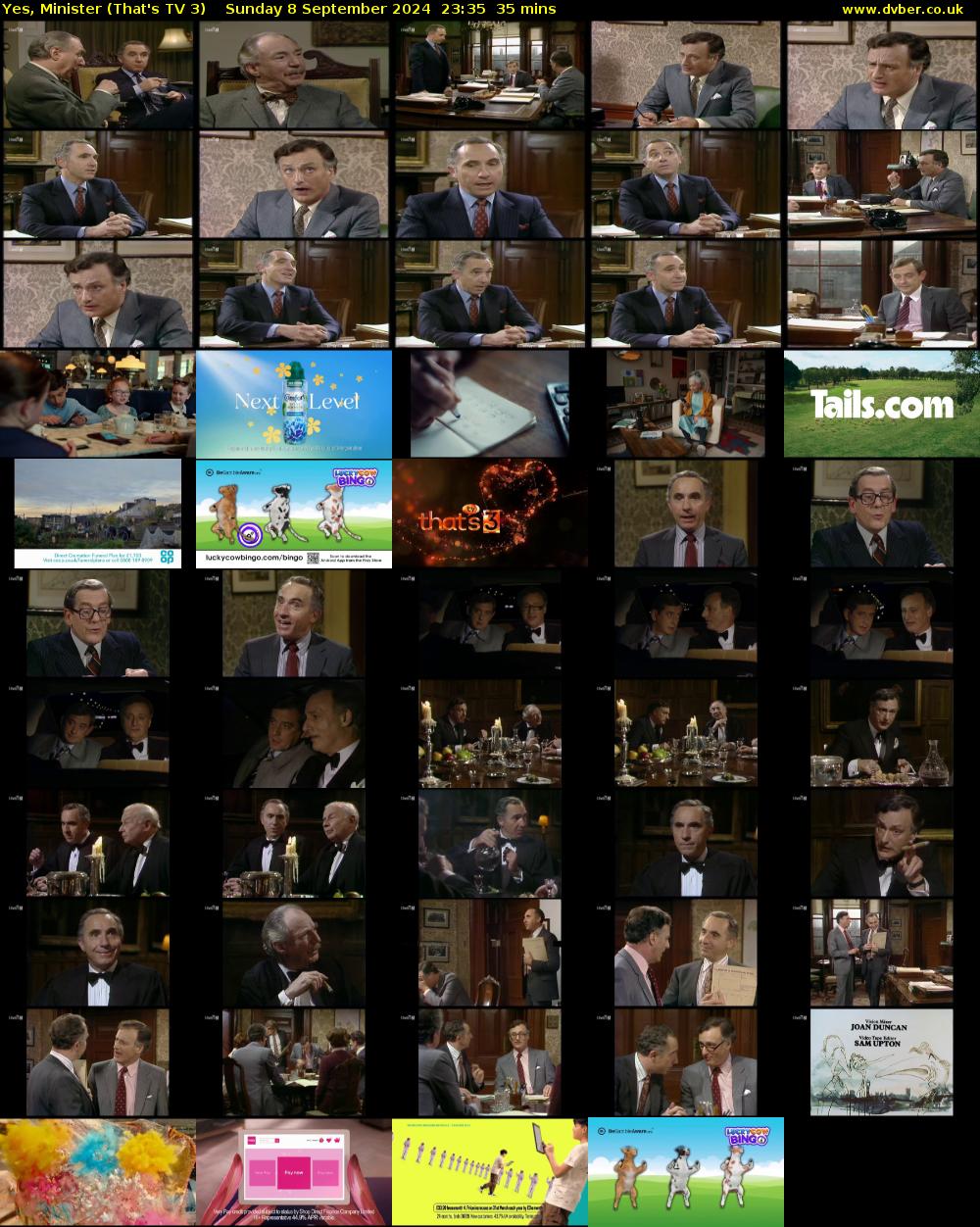 Yes, Minister (That's TV 3) Sunday 8 September 2024 23:35 - 00:10