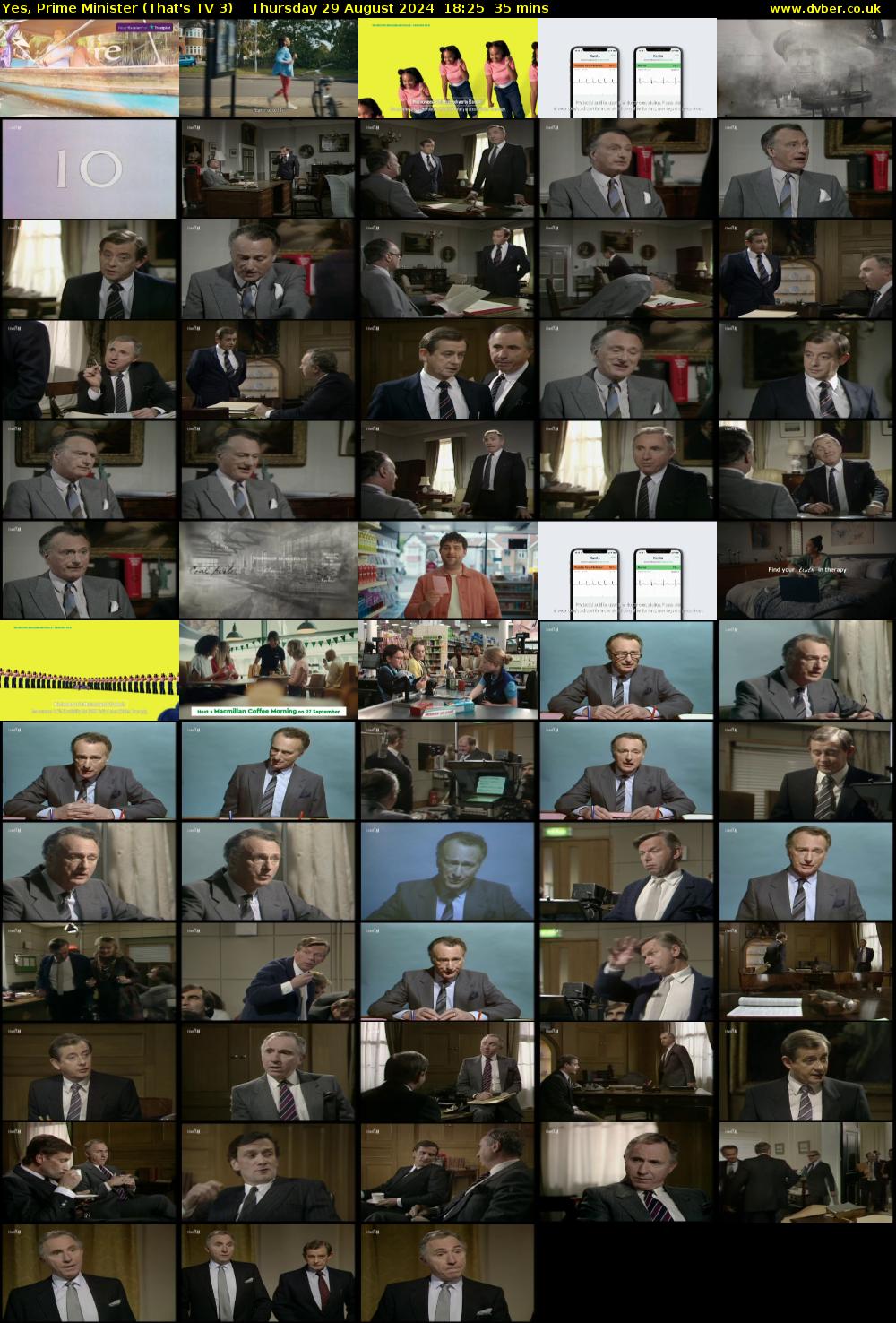 Yes, Prime Minister (That's TV 3) Thursday 29 August 2024 18:25 - 19:00
