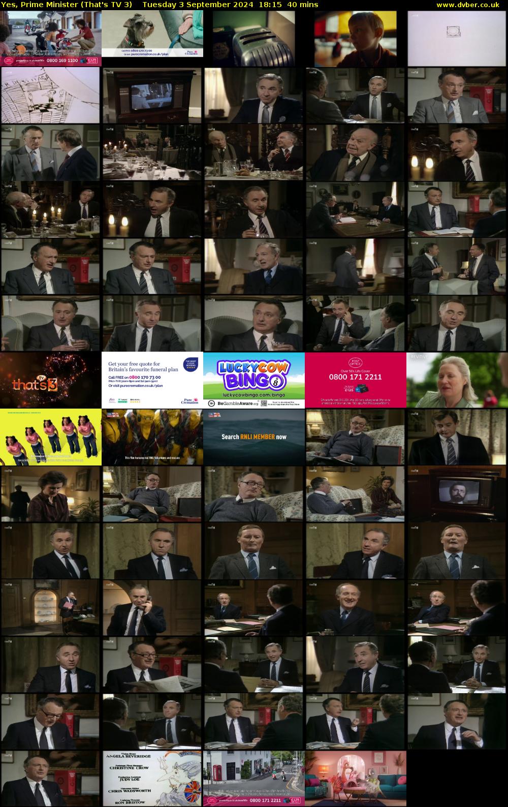 Yes, Prime Minister (That's TV 3) Tuesday 3 September 2024 18:15 - 18:55