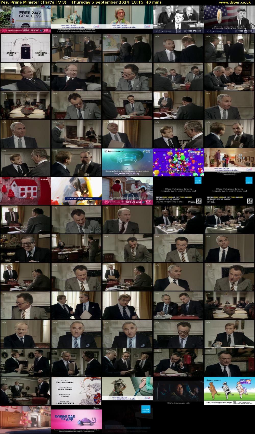 Yes, Prime Minister (That's TV 3) Thursday 5 September 2024 18:15 - 18:55