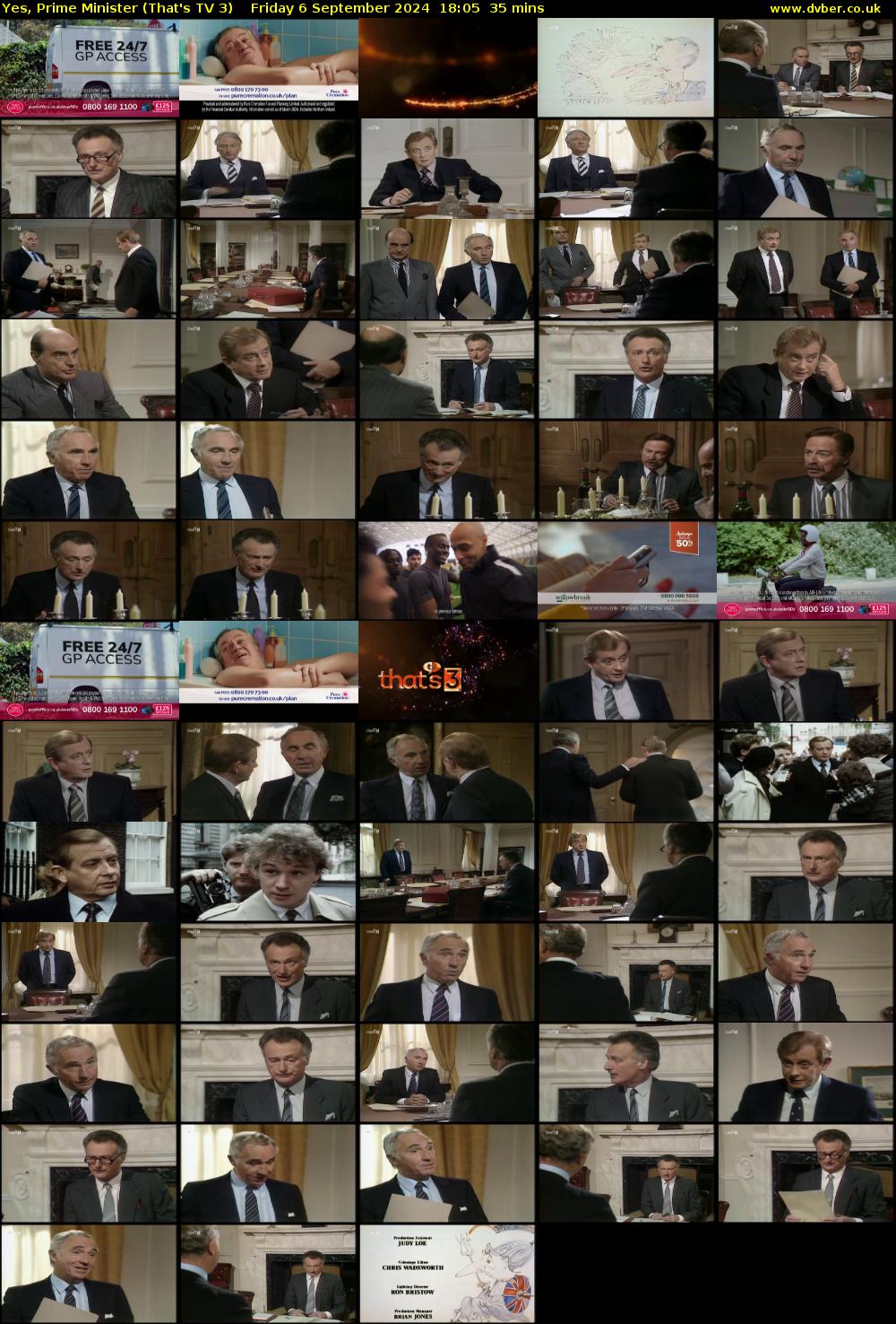 Yes, Prime Minister (That's TV 3) Friday 6 September 2024 18:05 - 18:40