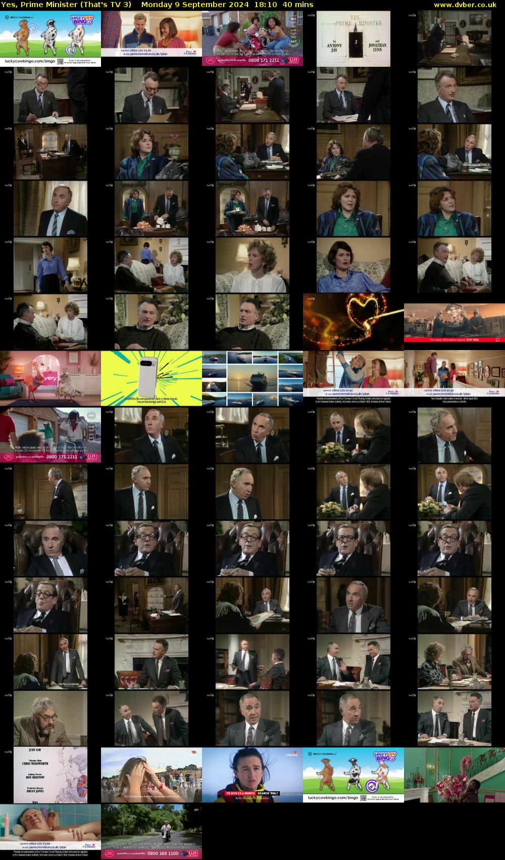 Yes, Prime Minister (That's TV 3) Monday 9 September 2024 18:10 - 18:50