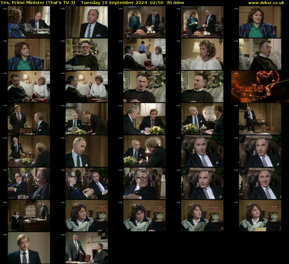 Yes, Prime Minister (That's TV 3) Tuesday 10 September 2024 02:50 - 03:20