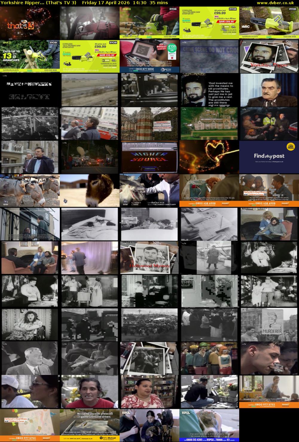 Yorkshire Ripper... (That's TV 3) Friday 17 April 2026 14:30 - 15:05