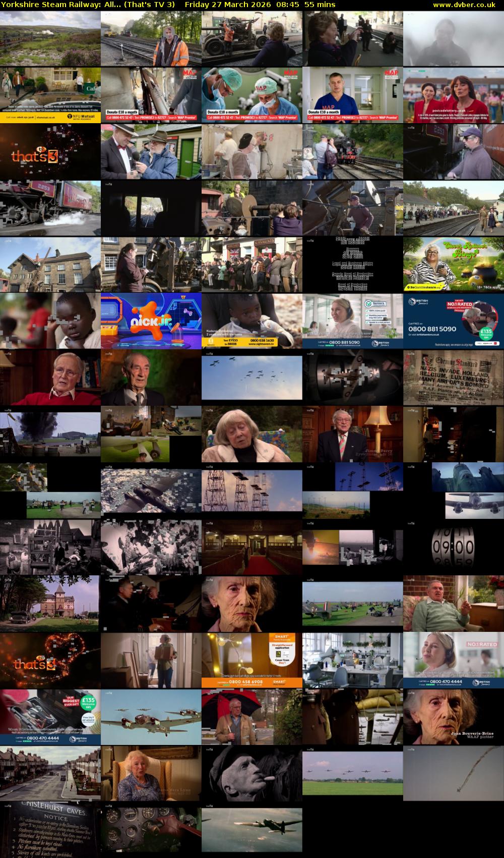 Yorkshire Steam Railway: All... (That's TV 3) Friday 27 March 2026 08:45 - 09:40