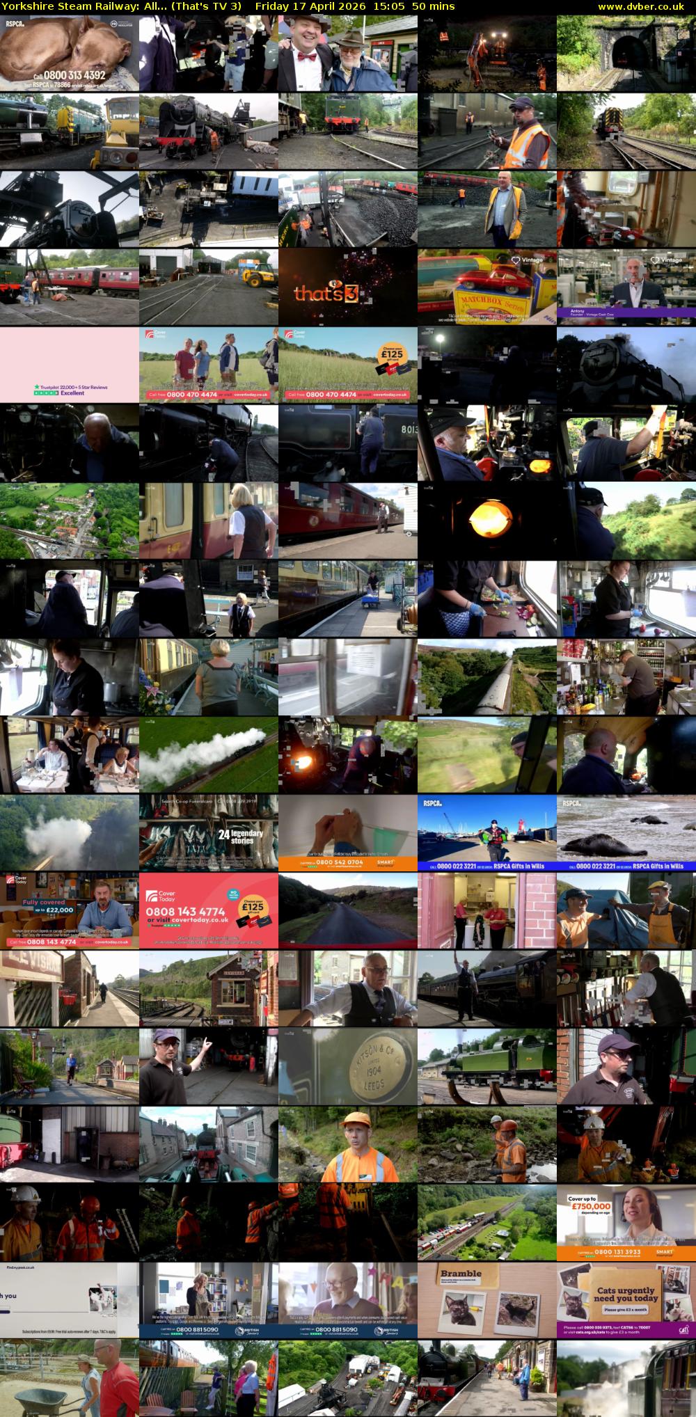Yorkshire Steam Railway: All... (That's TV 3) Friday 17 April 2026 15:05 - 15:55