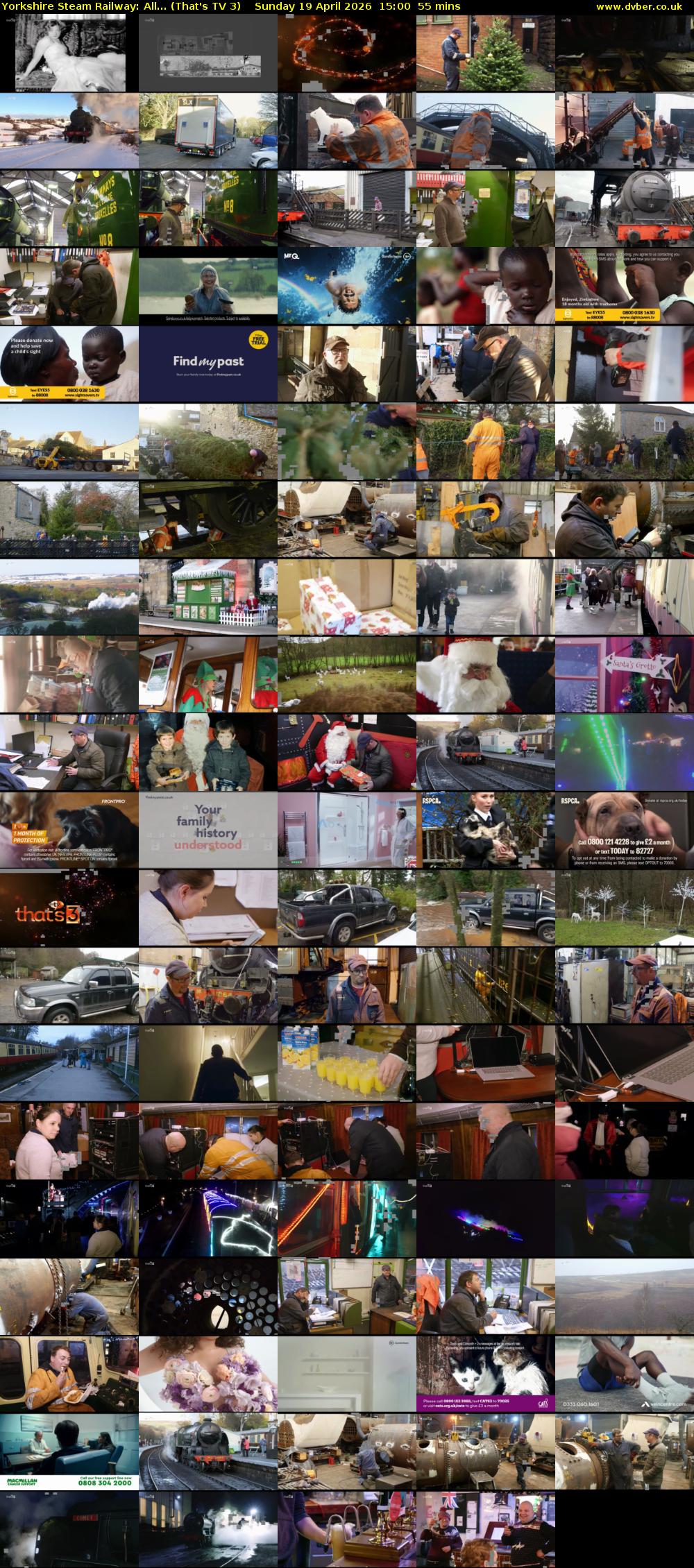 Yorkshire Steam Railway: All... (That's TV 3) Sunday 19 April 2026 15:00 - 15:55