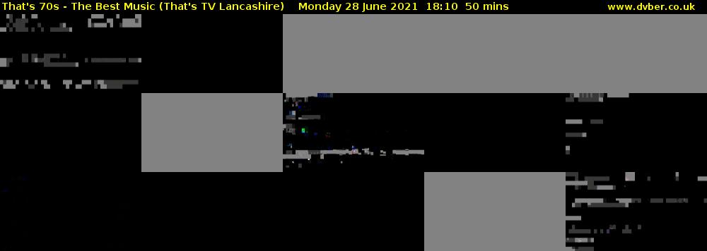 That's 70s - The Best Music (That's TV Lancashire) Monday 28 June 2021 18:10 - 19:00
