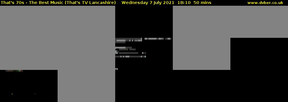 That's 70s - The Best Music (That's TV Lancashire) Wednesday 7 July 2021 18:10 - 19:00
