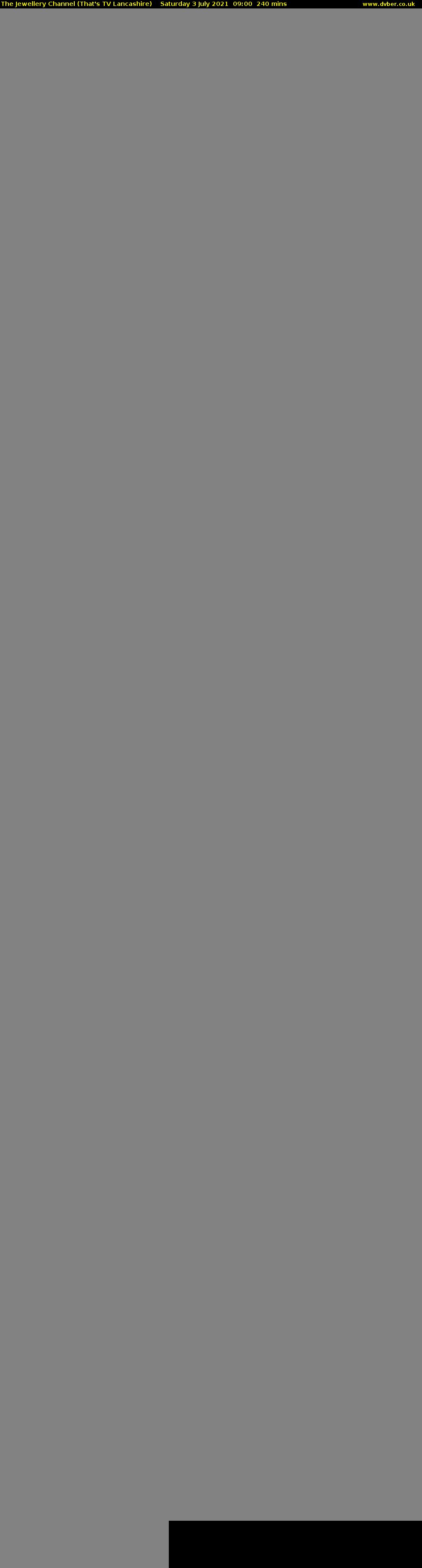 The Jewellery Channel (That's TV Lancashire) Saturday 3 July 2021 09:00 - 13:00