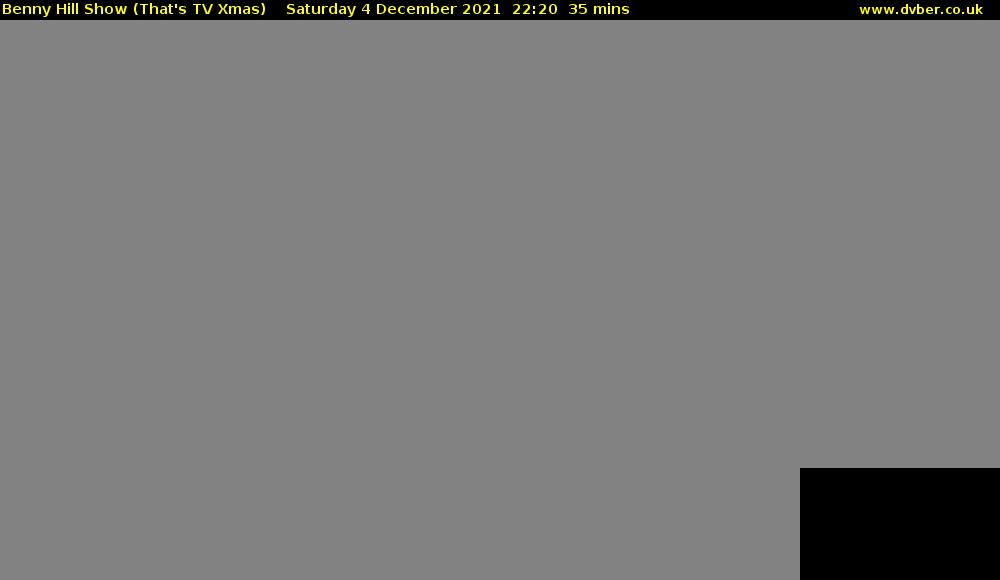 Benny Hill Show (That's TV Xmas) Saturday 4 December 2021 22:20 - 22:55