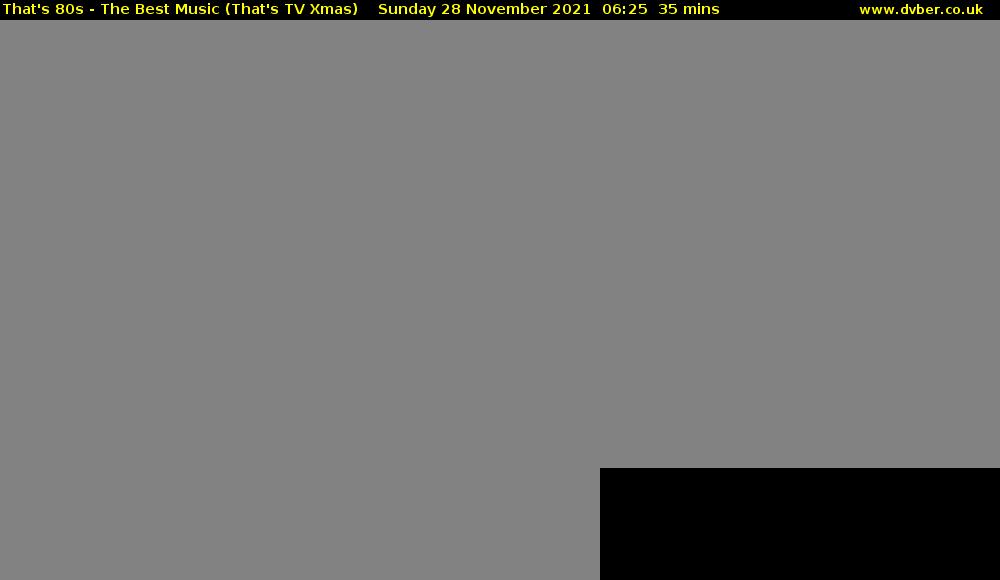 That's 80s - The Best Music (That's TV Xmas) Sunday 28 November 2021 06:25 - 07:00