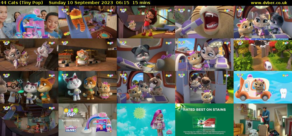 44 Cats (Tiny Pop) Sunday 10 September 2023 06:15 - 06:30