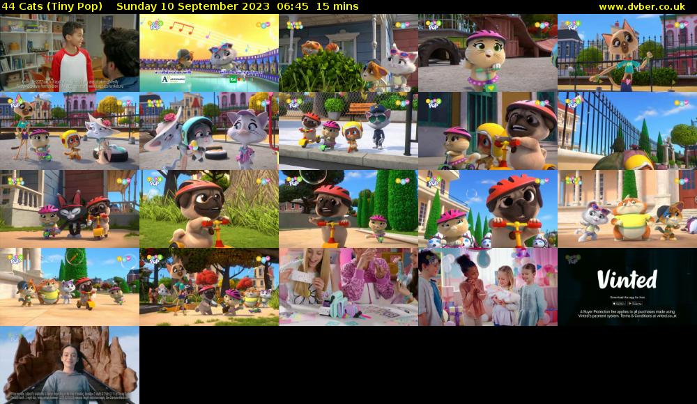 44 Cats (Tiny Pop) Sunday 10 September 2023 06:45 - 07:00