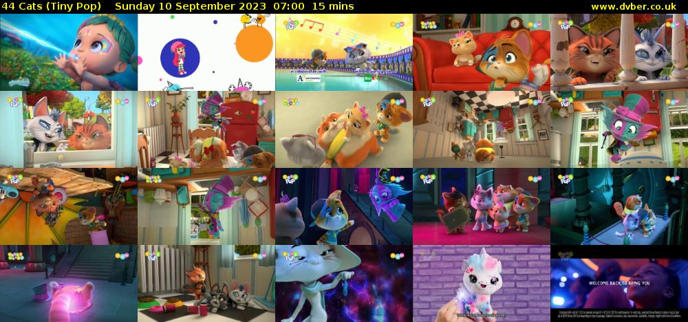 44 Cats (Tiny Pop) Sunday 10 September 2023 07:00 - 07:15