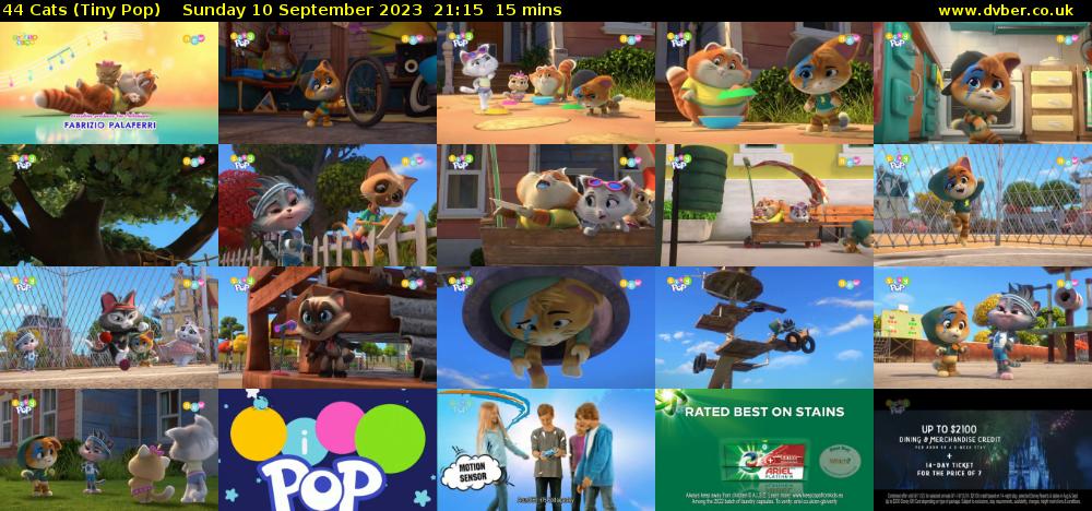 44 Cats (Tiny Pop) Sunday 10 September 2023 21:15 - 21:30