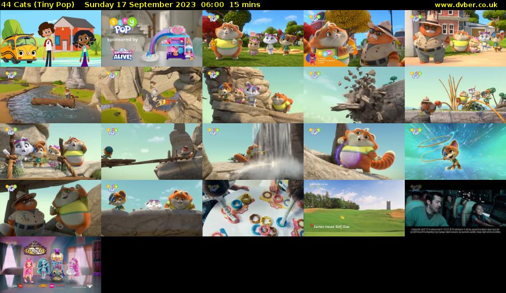 44 Cats (Tiny Pop) Sunday 17 September 2023 06:00 - 06:15