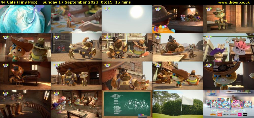 44 Cats (Tiny Pop) Sunday 17 September 2023 06:15 - 06:30