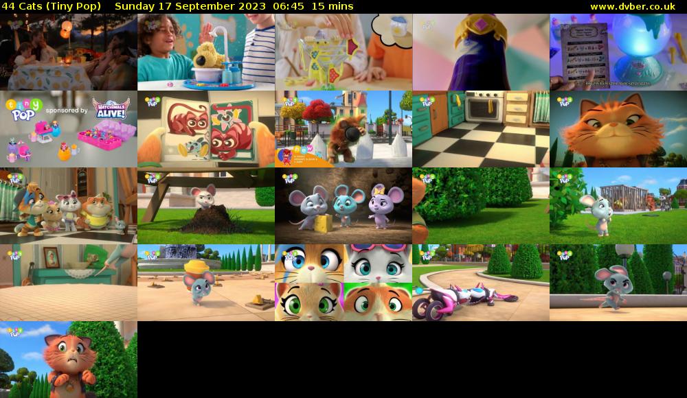 44 Cats (Tiny Pop) Sunday 17 September 2023 06:45 - 07:00