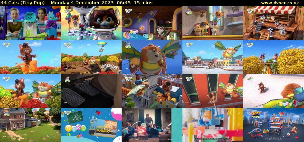 44 Cats (Tiny Pop) Monday 4 December 2023 06:45 - 07:00