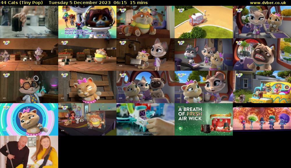 44 Cats (Tiny Pop) Tuesday 5 December 2023 06:15 - 06:30