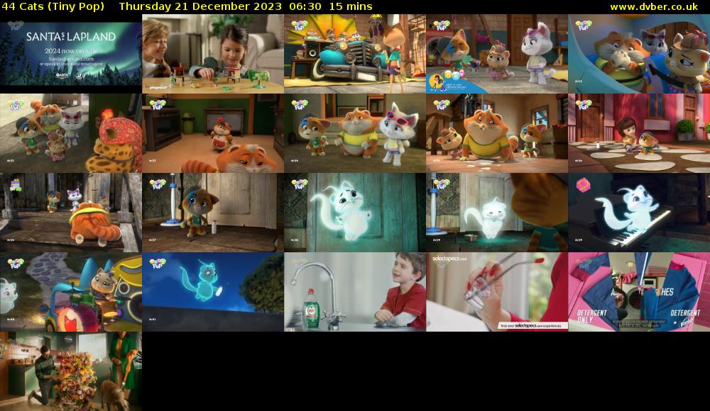 44 Cats (Tiny Pop) Thursday 21 December 2023 06:30 - 06:45