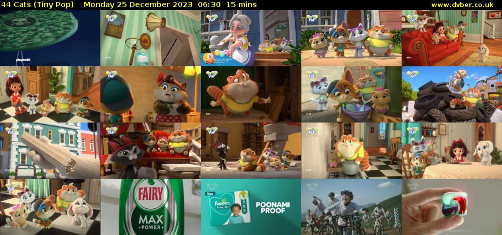 44 Cats (Tiny Pop) Monday 25 December 2023 06:30 - 06:45