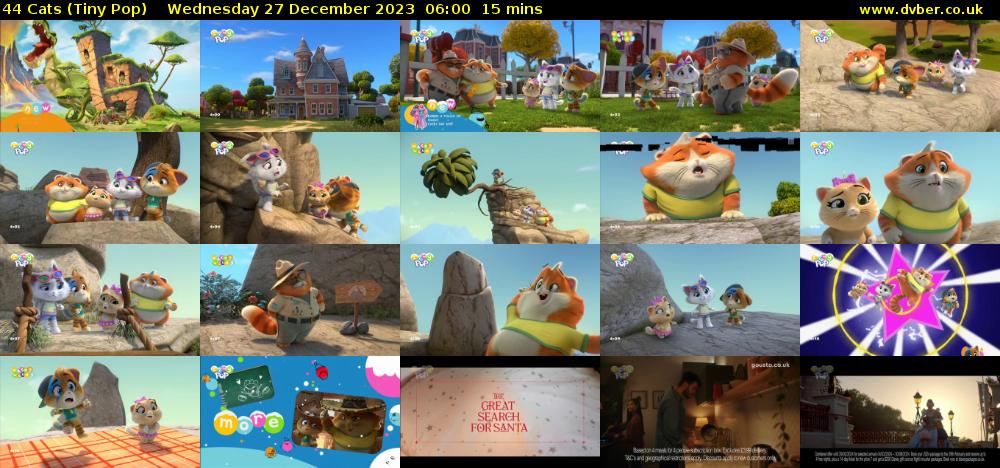 44 Cats (Tiny Pop) Wednesday 27 December 2023 06:00 - 06:15