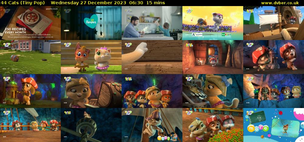44 Cats (Tiny Pop) Wednesday 27 December 2023 06:30 - 06:45