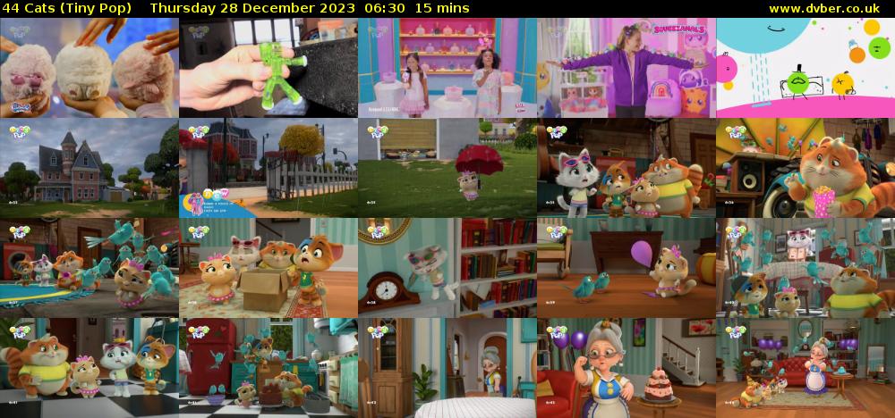 44 Cats (Tiny Pop) Thursday 28 December 2023 06:30 - 06:45