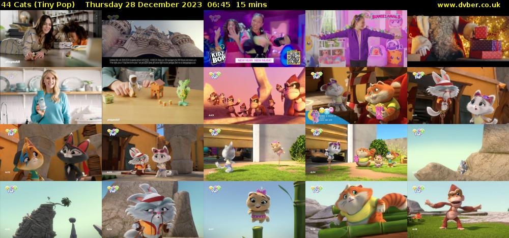 44 Cats (Tiny Pop) Thursday 28 December 2023 06:45 - 07:00