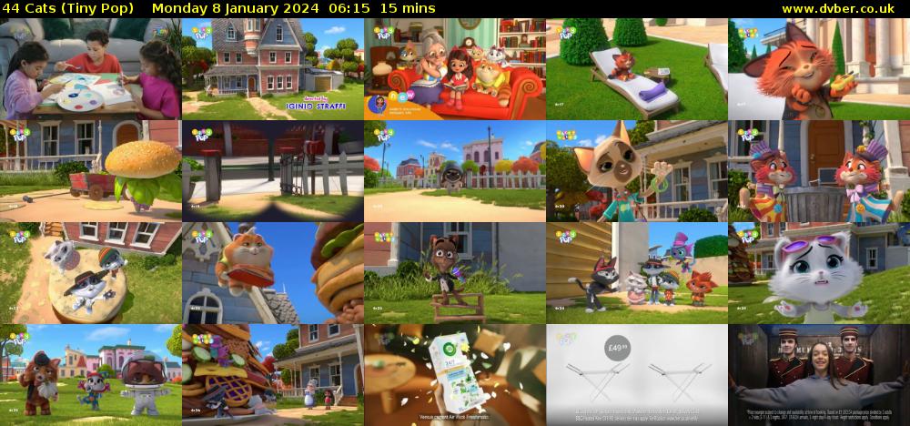44 Cats (Tiny Pop) Monday 8 January 2024 06:15 - 06:30