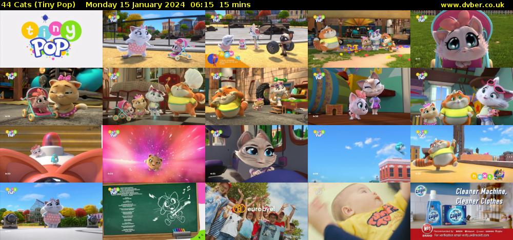 44 Cats (Tiny Pop) Monday 15 January 2024 06:15 - 06:30
