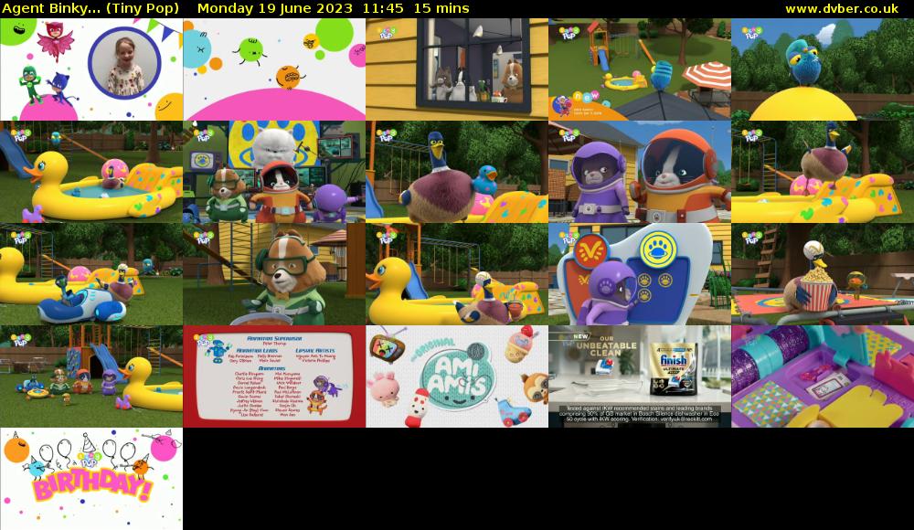 Agent Binky... (Tiny Pop) Monday 19 June 2023 11:45 - 12:00